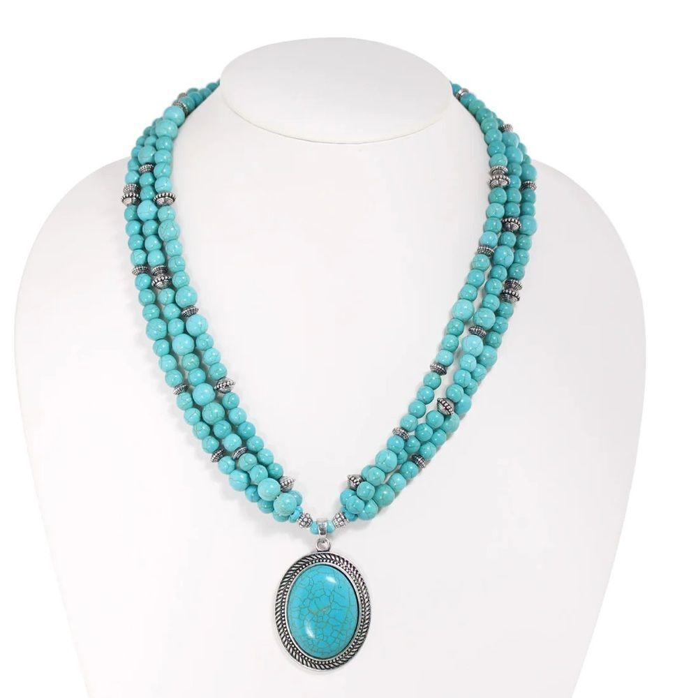 TURQUOISE STATEMENT NECKLACE